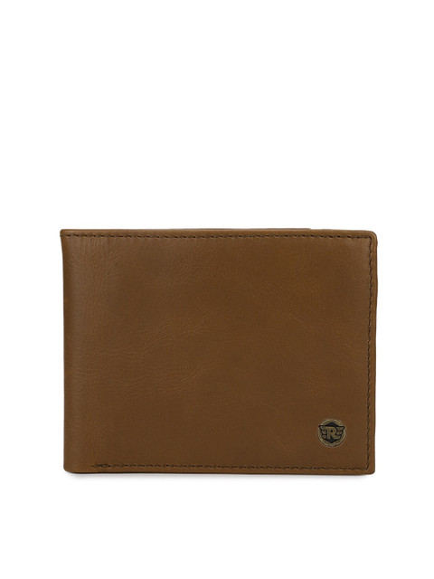 

Royal Enfield Men Brown Leather Two Fold Wallet