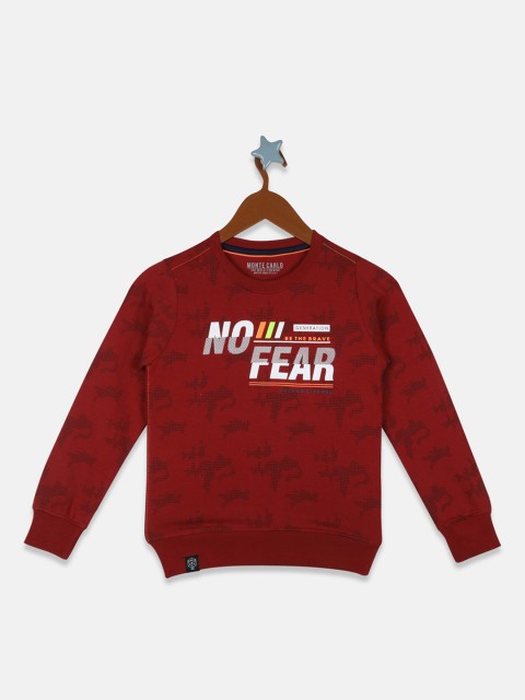 

Monte Carlo Boys Brown Printed Sweatshirt