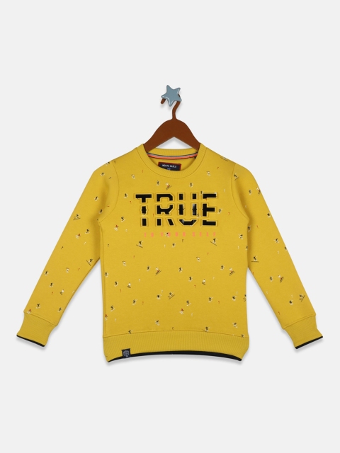 

Monte Carlo Boys Yellow Printed Sweatshirt