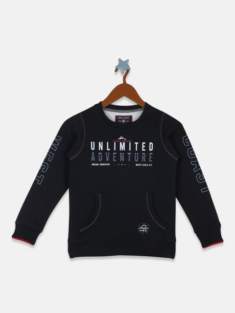 

Monte Carlo Boys Navy Blue Printed Sweatshirt