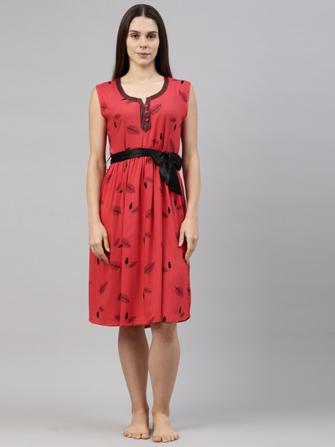 

GOLDSTROMS Red Printed Nightdress