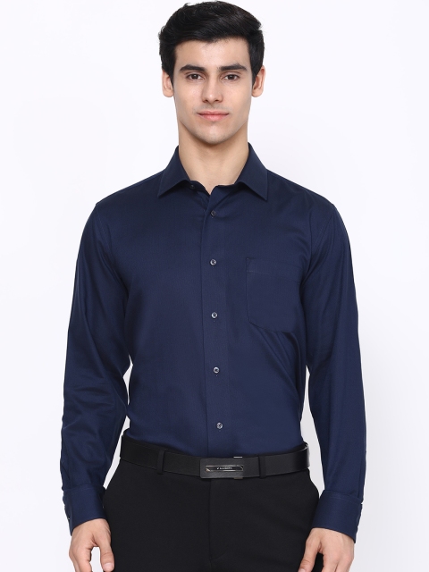 

Blackberrys Men Navy Blue Slim Fit Opaque Casual Shirt