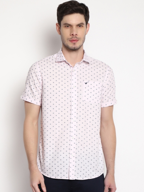 

Blackberrys Men Pink Slim Fit Printed Casual Shirt