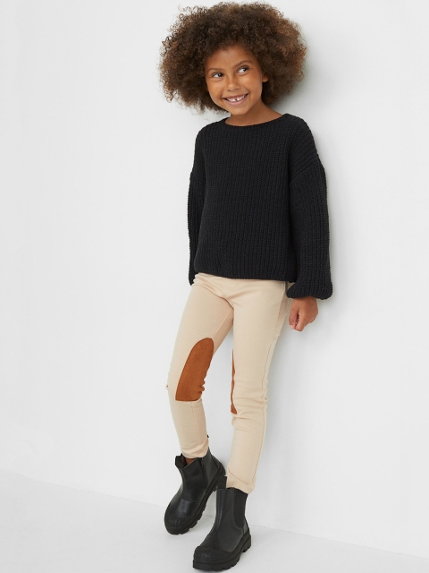 

H&M Girls Beige Treggings