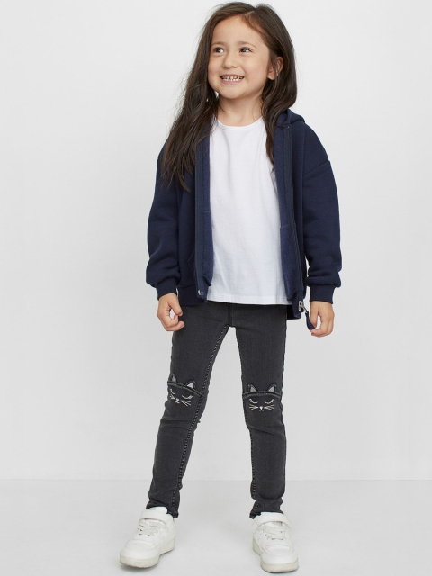 

H&M Girls Black Denim Leggings