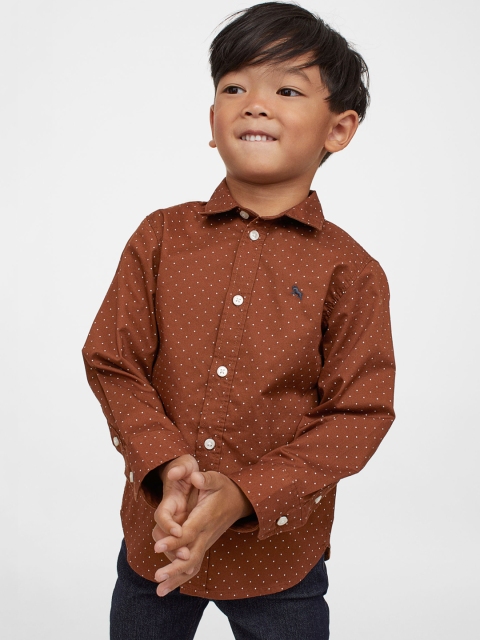 

H&M Boys Brown Cotton Shirt
