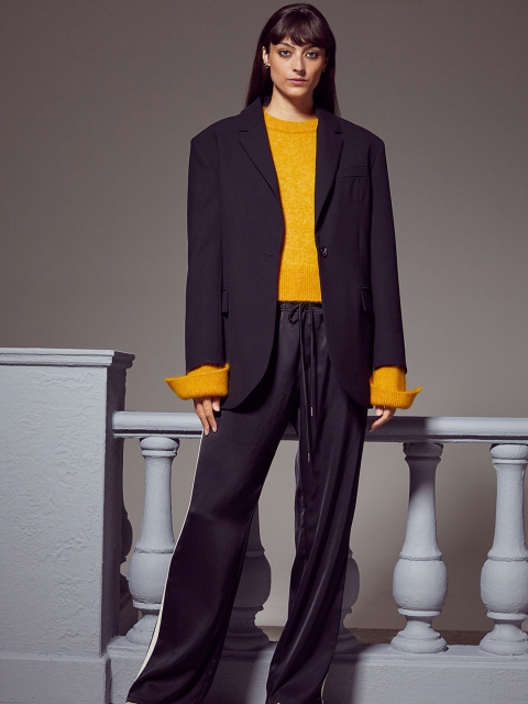 

H&M Women Yellow Mohair-blend Jumper