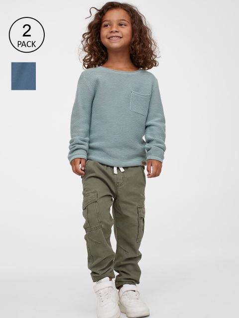 

H&M Boys Green & Blue 2-Pack Relaxed Fit Joggers