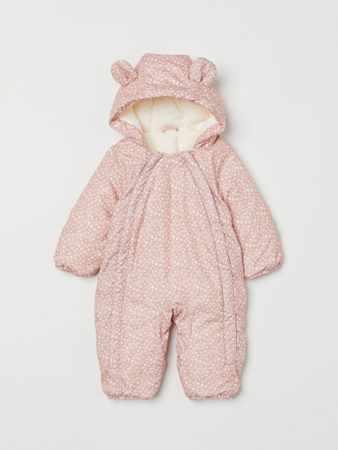 

H&M Girls Pink Padded All-in-one Suit