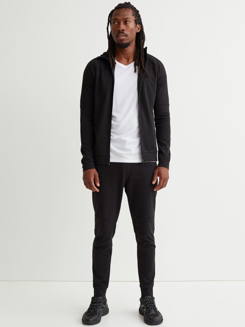 

H&M Men Black Muscle Fit Track Jacket