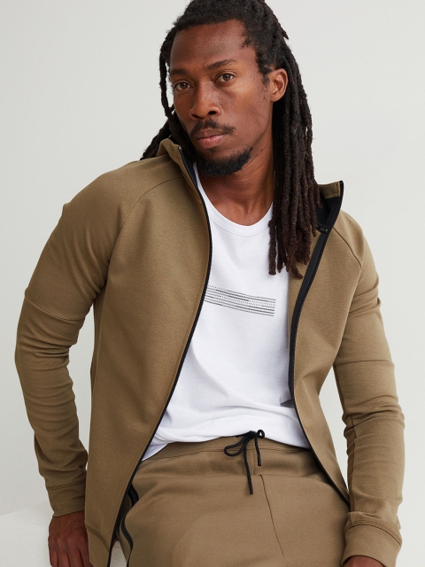 

H&M Men Green Muscle Fit Track Jacket