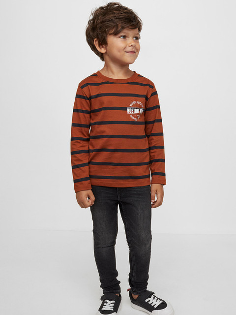 

H&M Boys Black Solid Skinny Fit Jeans