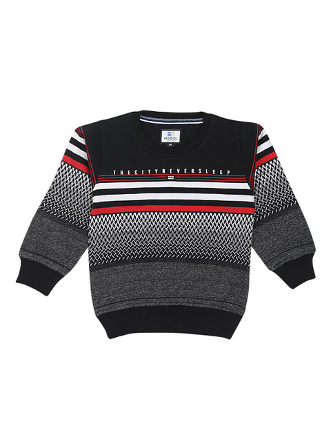 

Noddy Boys Black Printed Sweatshirt