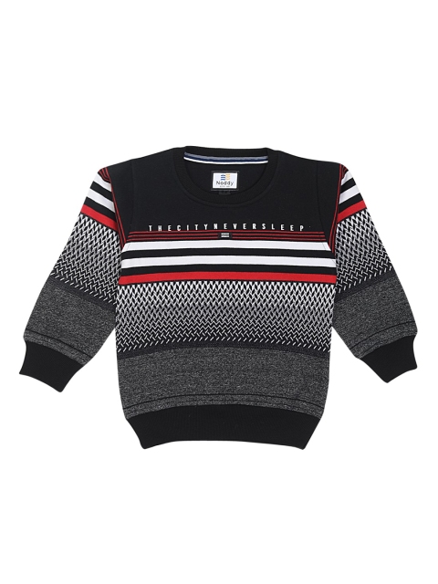

Noddy Boys Black & Grey Printed Sweatshirt