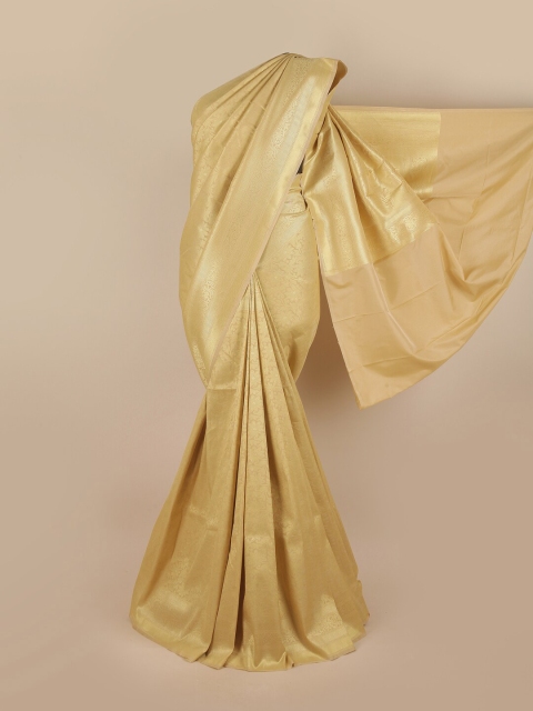 

Pothys Cream-Coloured Woven Design Pure Silk Banarasi Saree