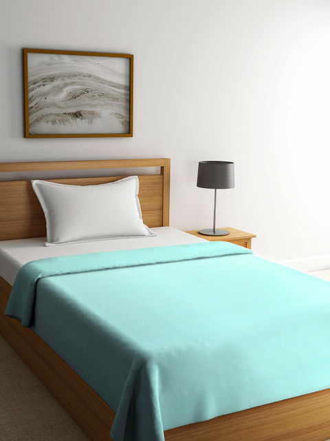 

KLOTTHE Sea Green Mild Winter 150 GSM Cotton Single Bed Dohar