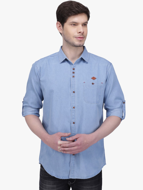 

Kuons Avenue Men Blue Smart Slim Fit Opaque Casual Shirt