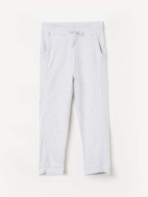 

Fame Forever by Lifestyle Girls Grey Melange Solid Cotton Track Pants