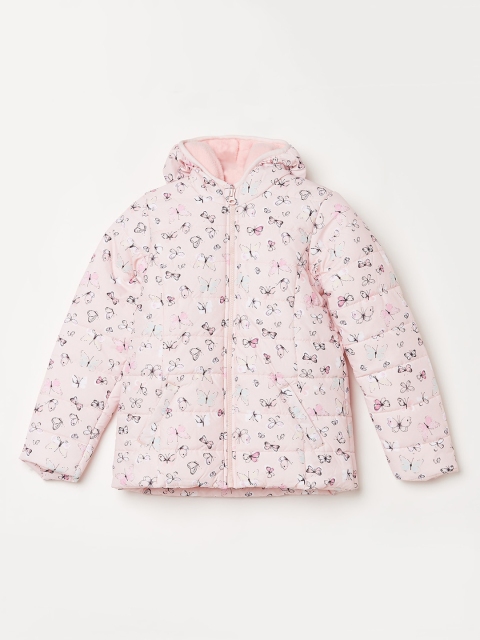 

Fame Forever by Lifestyle Girls Pink Printed Puffer Jacket