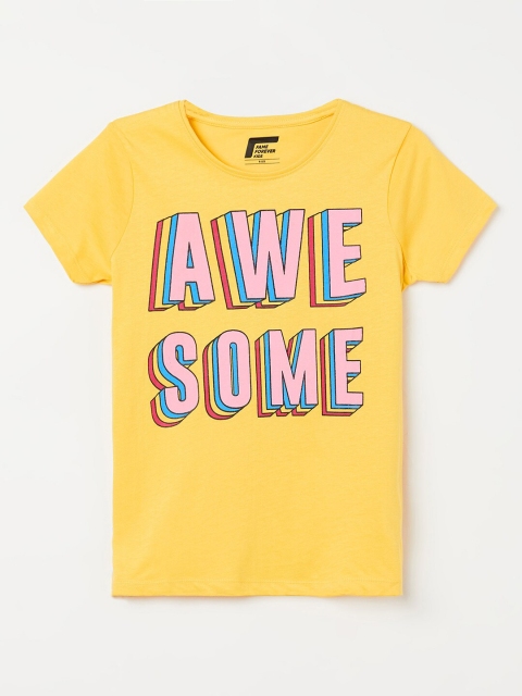 

Fame Forever by Lifestyle Yellow Regular Top