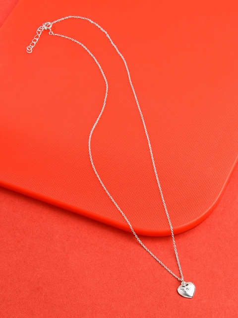 

Accessorize Women Silver Heart Pendant Chain