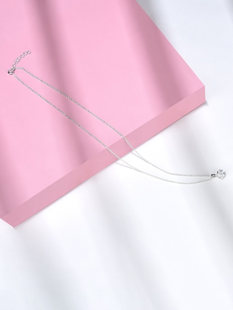 

Accessorize Women Silver Solitaire Necklace