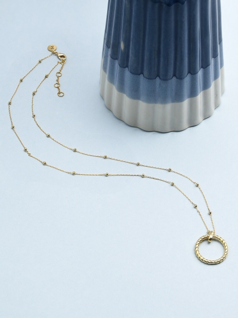 

Accessorize Gold-Toned Brass Gold-Plated Necklace With Pendant