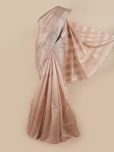 

Pothys Cream-Coloured Woven Design Jute Silk Saree