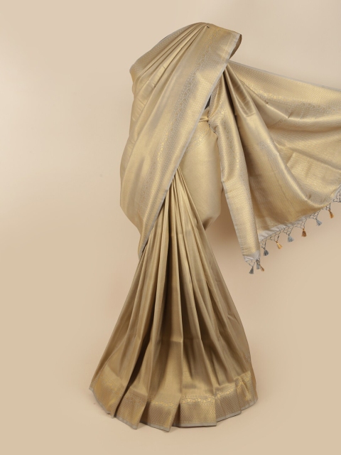 

Pothys Beige & Grey Woven Design Zari Art Silk Saree