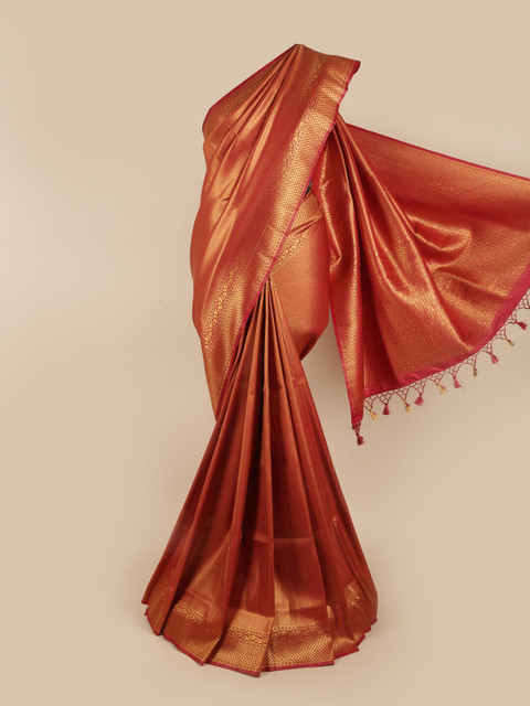 

Pothys Maroon & Gold-Coloured Zari Art Silk Banarasi Saree