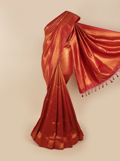 

Pothys Maroon & Gold-Coloured Zari Art Silk Banarasi Saree