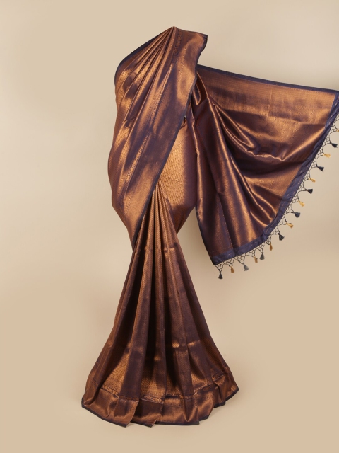 

Pothys Navy Blue & Gold-Coloured Zari Art Silk Banarasi Saree