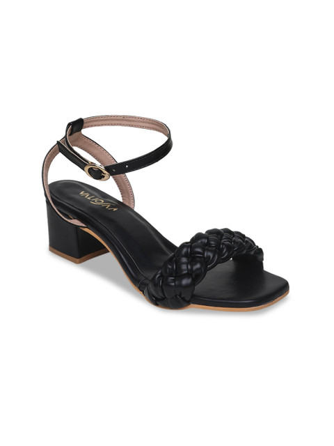 

VALIOSAA Black Block Sandals