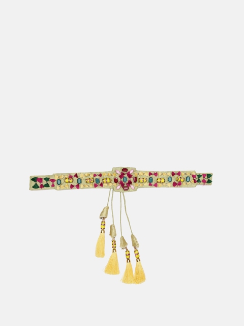 

panchhi Women Lime Green Embellished