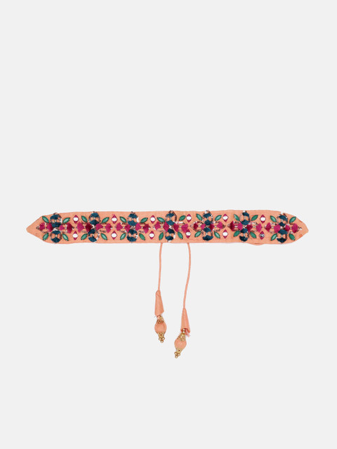 

panchhi Women Orange Embellished Belt