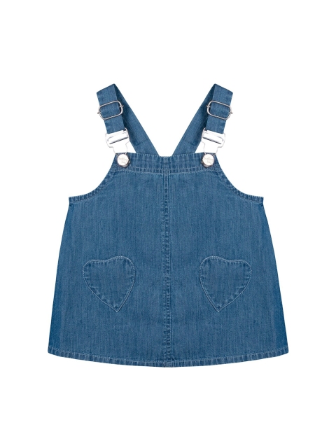 

Budding Bees Blue Denim A-Line Dress