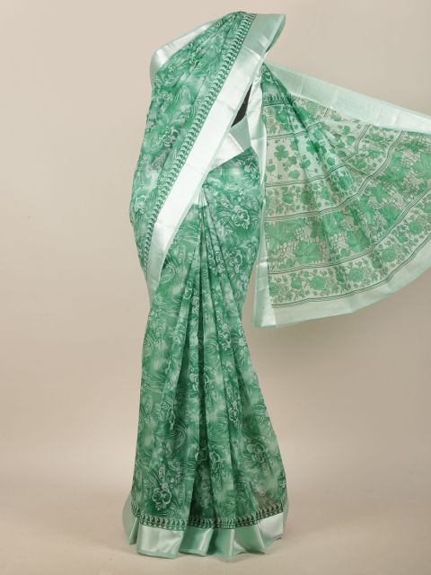 

Pothys Green Floral Printed Saree