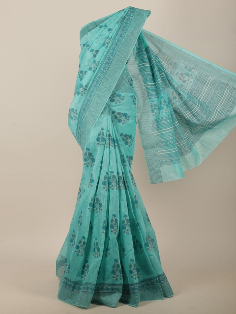 

Pothys Blue & Black Floral Saree