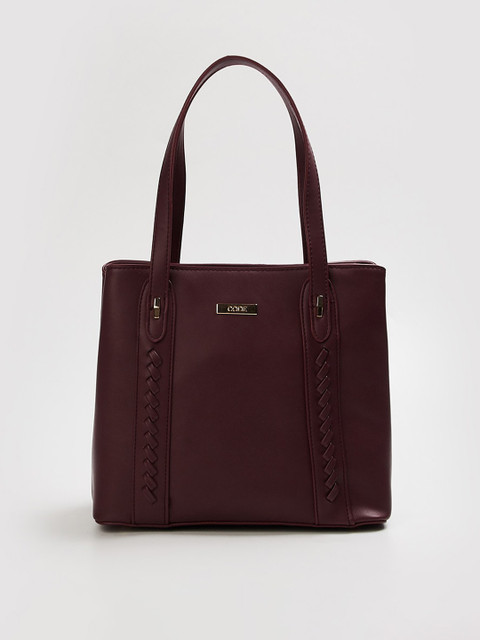 

CODE by Lifestyle Burgundy Solid Shopper Shoulder Bag