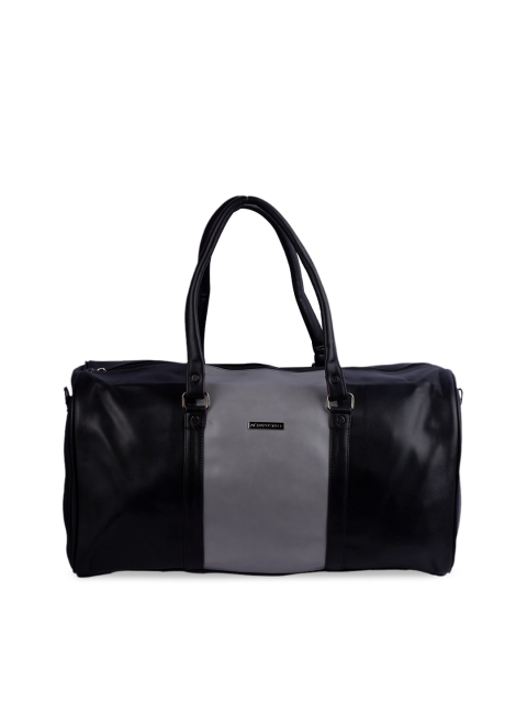 

Aeropostale Black & Grey Solid Gym Duffle Bag