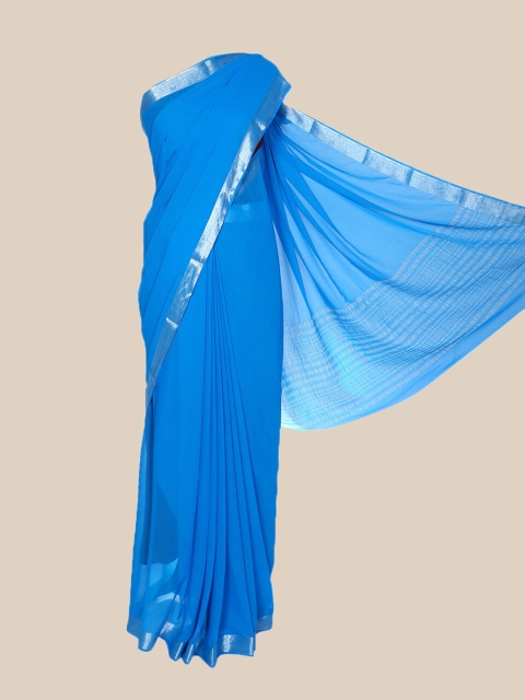 

The Chennai Silks Blue & Silver Saree