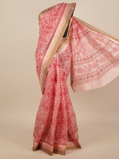

Pothys Pink & Beige Saree