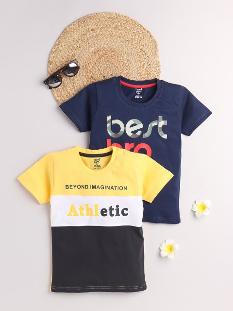 

Toonyport Boys Multicoloured 2 Printed T-shirt, Multi