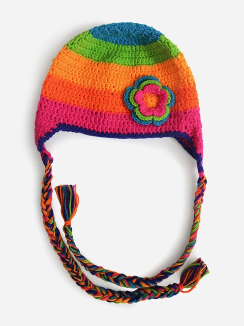 

Woonie Unisex Kids Multicoloured Beanie, Multi