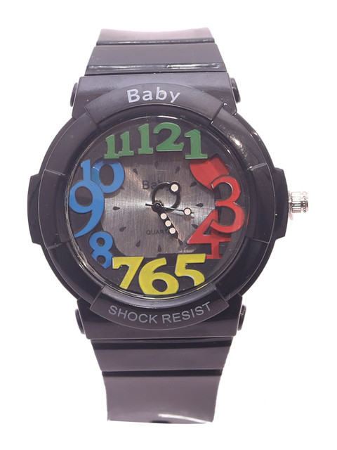 

Spiky Kids Black Dial & Black Straps Analogue Multi Function Watch Babycol_Black