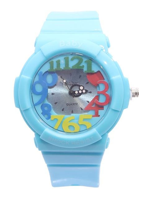 

Spiky Unisex Kids Green Printed Dial & Green Straps Analogue Multi Function Watch Babycol_Turq, Turquoise blue