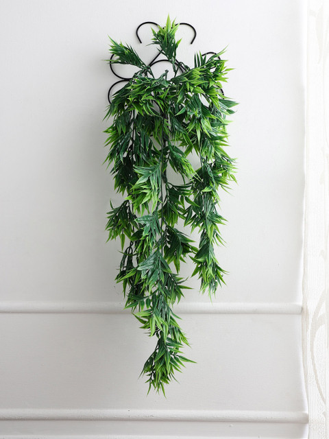 

FOLIYAJ Green Artificial Leaf Vine with Wall Stand