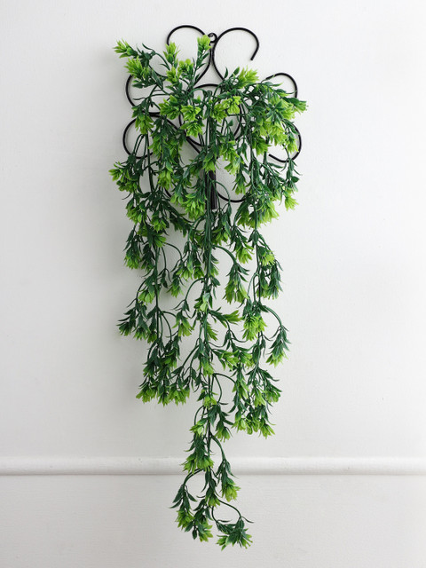 

FOLIYAJ Green Artificial Leaf Vine with Wall Stand