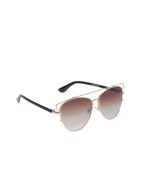 

FROGGY Unisex Kids Brown Lens & Gold-Toned Square UV Protected Lens FG-7702502