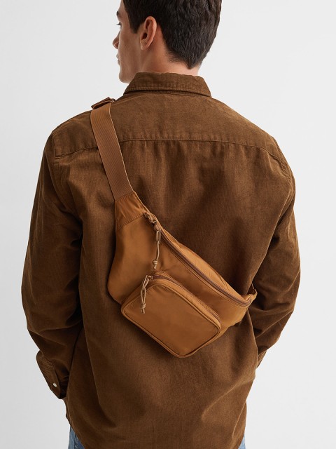 

H&M Men Brown Solid Waist Bag